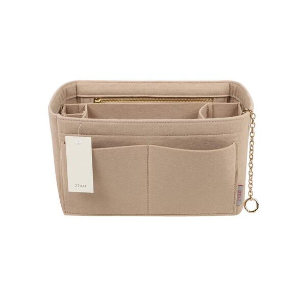 Handbags - 3762 Purse Organizer Insert, Felt Purse Organizer with Zipper and Sewn